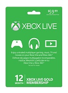 XBox 360 Live Membership Subscription Gift Card